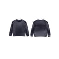 thumbnail image 3 of Mommy and Me Matching Outfits Sweater Stripe Long Sleeve Knitwear Crewneck Pullover Knit Tops, 3 of 10