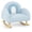 Blue + Rocking Chair, variant on Sofa, Toddler Armchair with Solid Wooden Frame Anti-Tipping Design Plush Fabric, Upholstered Children Chair for Kindergarten Preschool, Gift for Boys Girls, Toddler Couch