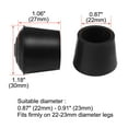 thumbnail image 2 of Rubber Leg Cap End Tip Chair Desk Feet Protector 22mm 7/8" Inner Dia 24pcs, 2 of 7