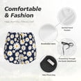 thumbnail image 6 of Lsque Daisy Floral Printed Women's Running Shorts with Liner Pockets,Elastic Quick Dry Workout Athletic Gym Yoga Shorts,Womens High Waist Shorts-Large, 6 of 9