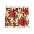 thumbnail image 5 of Clearance Christmas Oven Skirt Plaid Kitchen Decor Door Cover Curtain Ruffle Farmhouse Baking Tie Top Ribbon Ruffled Rustic Holiday Vintage Dishwasher Stove Ornament Adjustable, 5 of 7