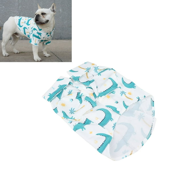 Soft Dog Beach Shirt Vacation Shirt Pet Clothes Vest Breathable Puppy Shirt Sweatshirt With Button Summer Dog T Shirt Clothes Sweatshirt Puppy Apparel Walmart