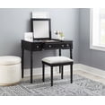 thumbnail image 6 of Linon Findley 3-Piece Vanity Set, Black, 6 of 26