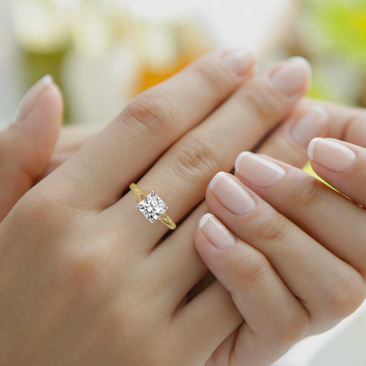 Hearts On Fire Wondrous Split Shank Diamond Engagement Ring
