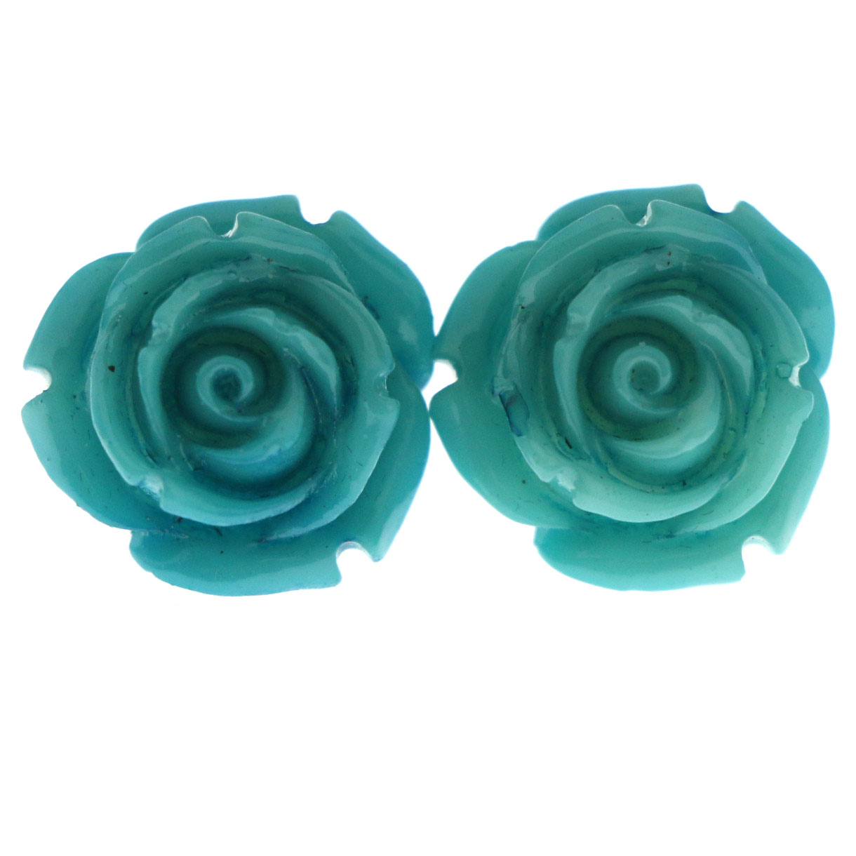 Blue Plastic StudEarrings LQE812