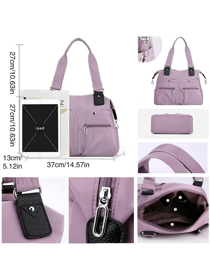 2023 Large Capacity Waterproof Multi Pocket Nylon Shoulder Bag