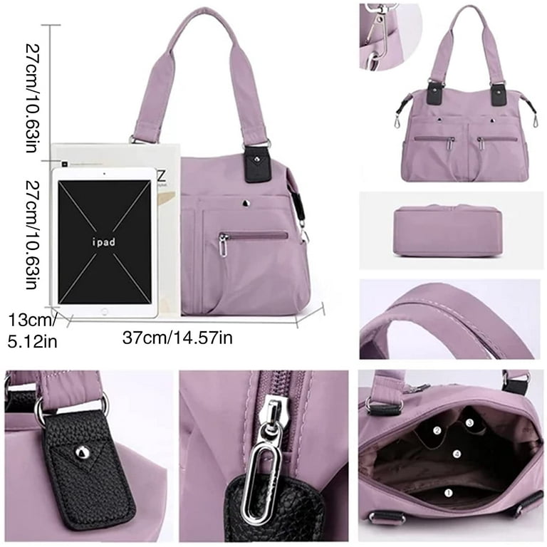 2023 Large Capacity Waterproof Multi Pocket Nylon Shoulder Bag,Waterproof  Tote Bag,Women Handbags Purses for Shoulder Bag