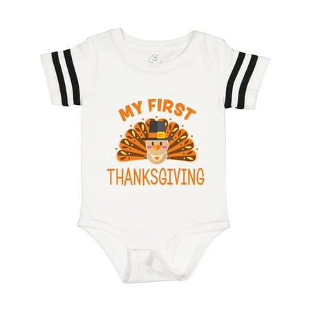 

Inktastic Cute Turkey My 1st Thanksgiving Gift Baby Boy or Baby Girl Bodysuit
