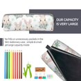 thumbnail image 5 of Sikiie Rabbit And Flower Leather Pencil Case, Makeup Pouch, Zipper Pouch for Daily Essentials, Storage Organizer, Cosmetics and Stationary Bag, 5 of 7