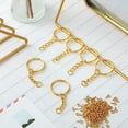 thumbnail image 5 of 300Pcs Metal Key Chain DIY Making Rings Kit with Flat Key Rings Open Jump Rings, 5 of 9
