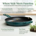thumbnail image 4 of Larder & Vine 10 inch Enameled Cast Iron Frying Pan | Non Stick, Non Toxic, Oven Safe 500F, 4 of 9