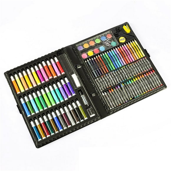 Kjfeif 150-Piece Deluxe Watercolor Painting Set for Kids, Complete with Brushes, Paints, and Palette in Gift Box, Ideal Art Supplies for School, Home, or Gifts