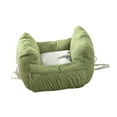 thumbnail image 4 of Asiento de coche para perros, asiento de coche para mascotas con bolsillos de almacenamiento, asiento lavable para pequeño y mediano Verde jinwen Asiento elevador de coche para mascotas, 4 of 8