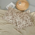 thumbnail image 5 of Brown Floral Pillow Covers 16x16 Set of 2 Brown and Cream Chinoiserie Floral Decorative Throw Pillows Vintage Rustic Toile Flower Pillowcase Outdoor Decor Linen Cushion Covers for Couch Sofa, 5 of 7