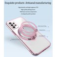 thumbnail image 5 of Compatible with Samsung Galaxy A23 5G Case with Magnetic Stand Clear,Phone Samsung A23 5G Case Silicone Transparent Support Wireless Charging Shockproof Luxury Protective Cover (Pink), 5 of 14