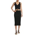 thumbnail image 2 of Time and Tru Women's Pull-On Ribbed Midi Skirt, 2 of 5