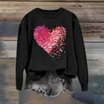 thumbnail image 6 of cocolona Valentines Sweatshirt for Women Casual Loose Crew Neck Long Sleeve Shirts Fashion Cute Heart Print Pullover Tops Graphic Sweatshirts, 6 of 7