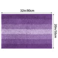 thumbnail image 6 of Unique Bargains Striped Bathroom Rugs Non-Slip Bath Carpet Bath Mats Purple 20"x32", 6 of 6