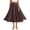 Coffee B, variant on Stamzod Women's Flowy Maxi Skirt Summer Pleated High Waisted Casual Long Skirts with Pockets Wine B Free Size