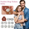 thumbnail image 3 of Pocket Hug Token Gifts with PU Leather Keychain Long Distance Relationship U9 A8I0, 3 of 8