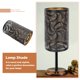 thumbnail image 5 of black lampshade Medium for Table Lampshades Replacement durability to the whole structure（20*12*12 cm）, 5 of 5