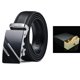 thumbnail image 1 of Cinturones de hombre, cinturones automáticos de cuero con trinquete para hombre, cinturón de cuero de 3,5 cm de ancho y 125 cm de largo con caja de regalo, 1 of 5