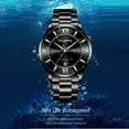 thumbnail image 6 of Flameee Mens Watches - CUENA Men's Business Steel Belt Watch Calendar Sports Men's Waterproof Watch, 6 of 7