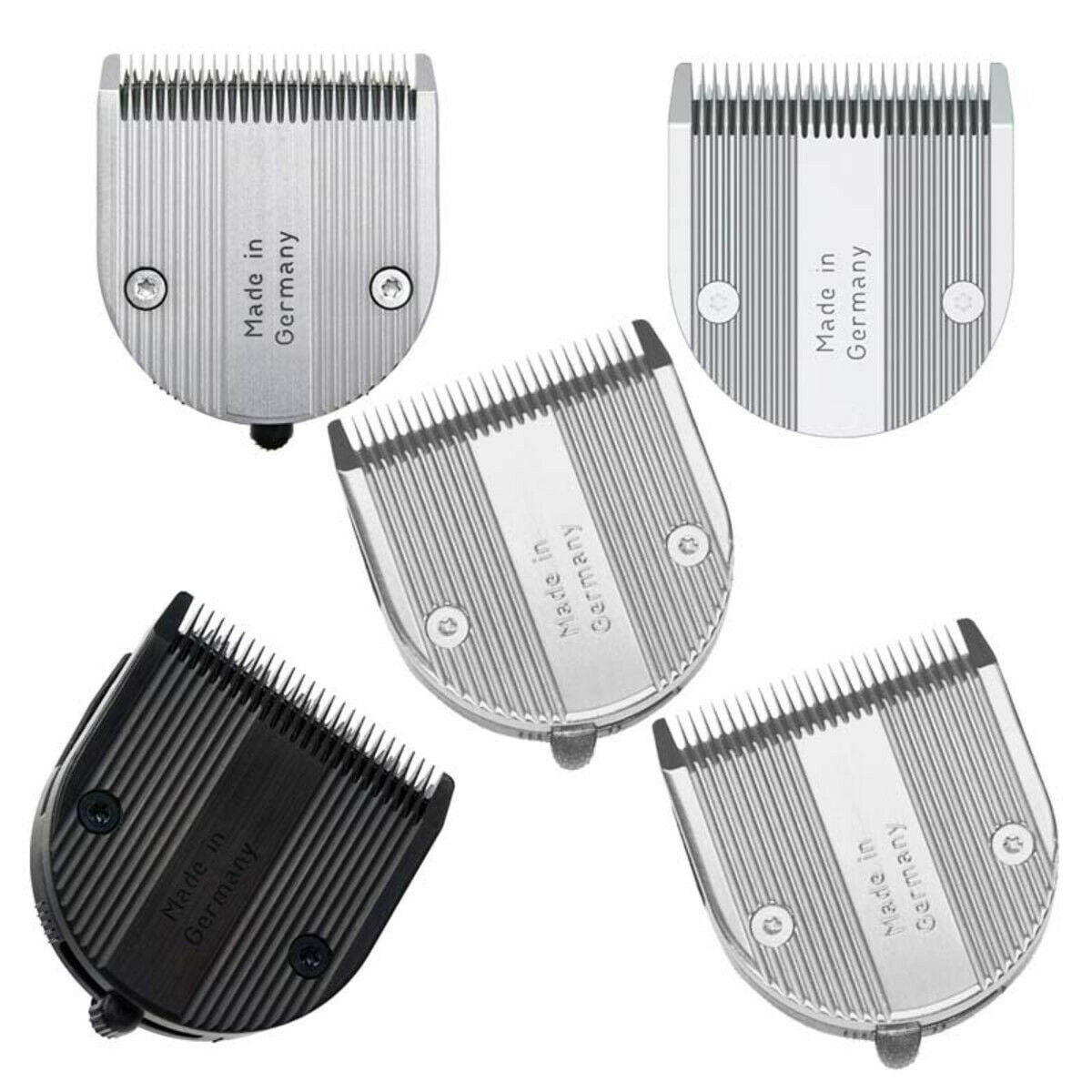 Professional 5in1 Clipper Blade Kit 5 Piece Pro Diamond Fine Coarse