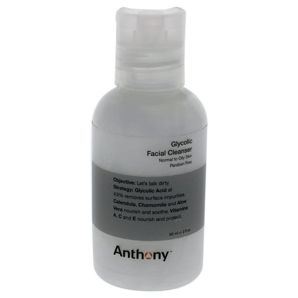 Glycolic Facial Cleanser by Anthony for Men - 2 oz Cleanser