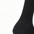 thumbnail image 3 of Kids Over Knee High Soccer Socks Cushioned Stretchy Baseball Football Socks for Youth Boys Girls Uniform Sports Socks Black 7-13 Years, 3 of 4