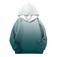 thumbnail image 5 of LRen Hoodies for Girls Cute Oversized Gradient Pullover Hooded Sweatshirts Long Sleeve Preppy Trendy Fall Winter Clothes Size 5-16 Years, 5 of 6