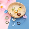 thumbnail image 2 of 12Pcs Resin Rings for Women Retro Acrylic Chunky Colorful Rings Set Clear Plastic Bands with Gemstones Rhinestone Diamond Rings Y2K Rings, 2 of 5