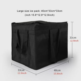 ZOOFOX Insulated Food Delivery Bag, 22 x 13 x 12 Large Waterproof  Catering Supply Bag with Zipper and Handle, Reusable Food Warmer Bag for  Uber
