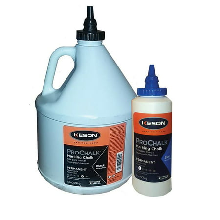 ProChalk 8B Standard Grade Ultrafine Marking Chalk Refill 8 oz Bottle Blue