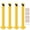 4-pack, variant on Bollard Post 24 inch, Safety Bollard Post in Ground, Removable Steel Bolt Down Parking Bollards, Yellow