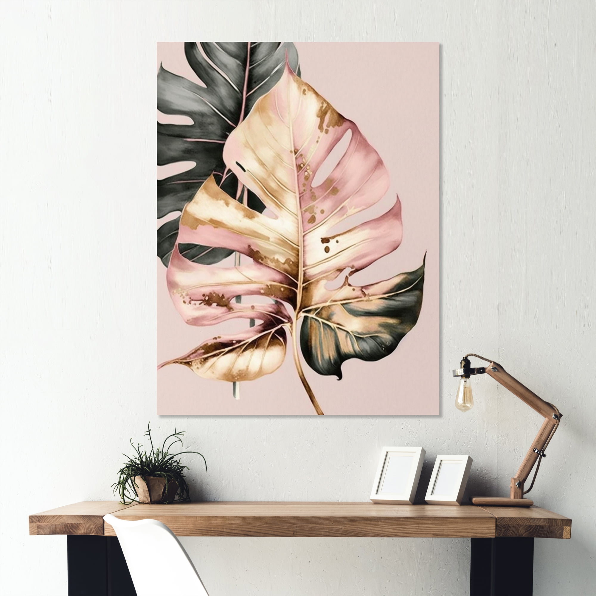 Designart Leaf IV Canvas Wall Art