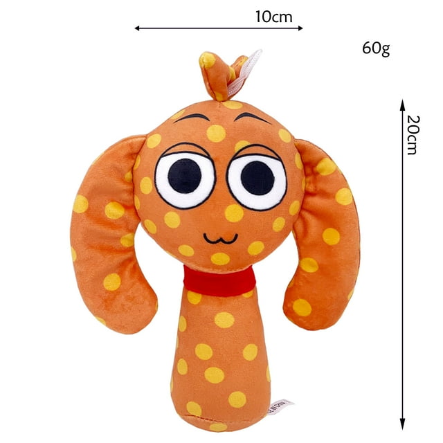 Jouets en Peluche Sprunki Liés au Jeu Chien à Pois Orange