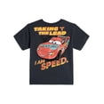 thumbnail image 3 of Disney Cars Toddler Boys' Athletic 2-Piece T-Shirt and Shorts Set McQueen Charcoal, 3 of 6