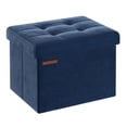 thumbnail image 1 of Reposapiés plegable Storage Ottoman SONGMICS, 31 x 41 x 31 cm, color azul, 1 of 7