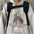 thumbnail image 5 of Sudaderas para hombre, sudaderas con capucha con gráficos de manga negra, ropa para hombre, sudaderas novedosas y cálidas de anime, moda divertida de Harajuku, 5 of 5
