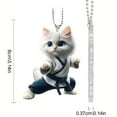 thumbnail image 3 of Yyuenw Cute Cat Car Hanging Ornament Acrylic Funny Kitty Car Interior Charms Accessories Gift for Men Women, 3 of 4