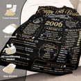 thumbnail image 5 of 18th Birthday Decorations for Girls Boys - 18th Birthday Gifts for Girls Custom Blanket - Big Sister Gifts for Little Girls - 18 Year Old Gifts Blankets for Girls Back in 2006 - Gold, 5 of 5
