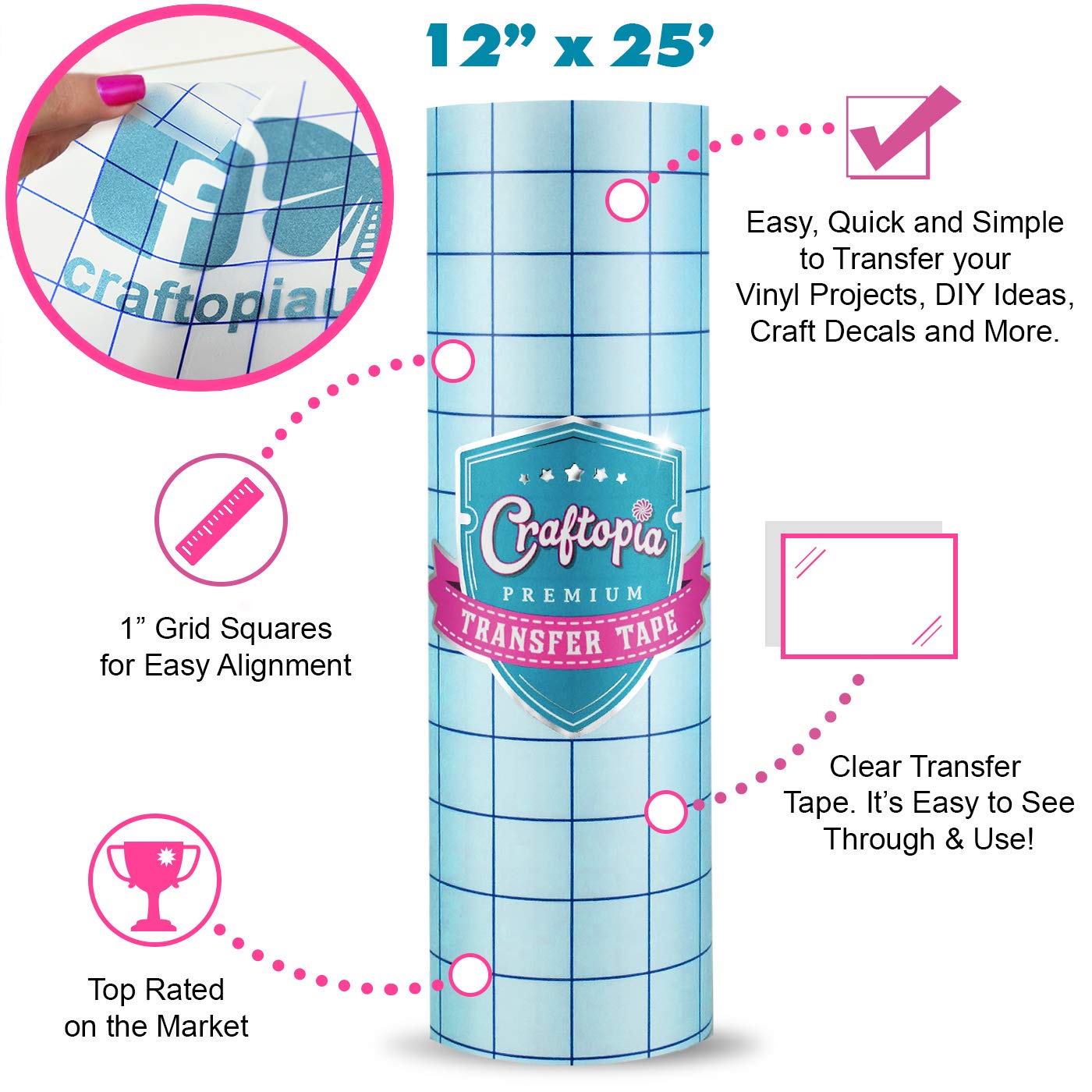 Craftopia | Transfer Paper Tape Roll 12 