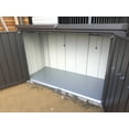 thumbnail image 4 of Biohort BIO1250 7 x 3 x 4 ft. HighBoard 200 Metal Trash Can Storage, Metallic Dark Grey, 4 of 11