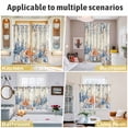 thumbnail image 5 of Blue Coastal Kitchen Curtains Window Panels, Summer Beach Starfish Weeping Eucalyptus Retro Insulated Window Treatment Curtain, Grommet Curtains for Bedroom/Living Room/Bathroom, 2 Piece 42"Wx63"L, 5 of 8