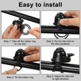 thumbnail image 4 of 2 Piece Bike Bell Adjustable Bike Bell Horn With Loud Sound Adult Mini Bike Bell (black), 4 of 5