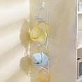 thumbnail image 4 of Fufafayo under $5 Over The Door Organizer, Hat Storage Rack with Multiple Hooks, No Drill Hanging Solution for Closet Entryway and Bedroom Organization, 6PCS, 4 of 6
