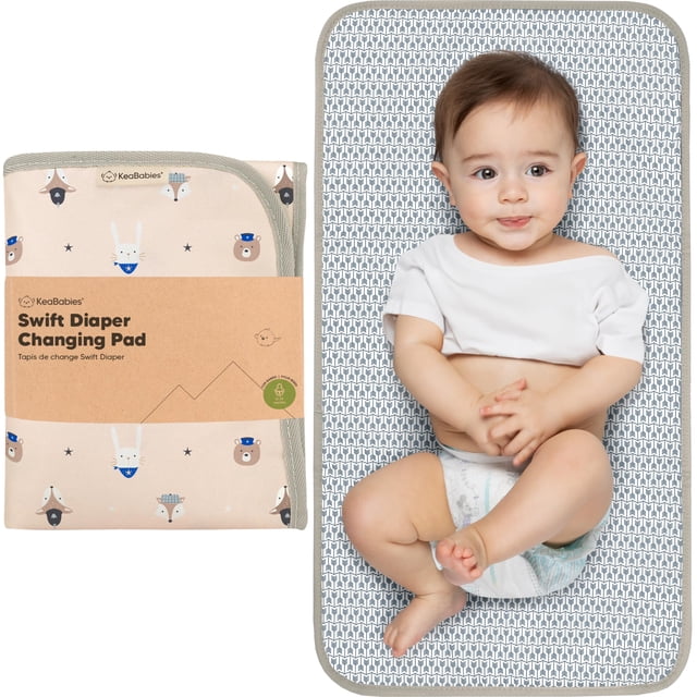 Colchoneta Cambiadora Plegable Impermeable KeaBabies Swift 65x35cm