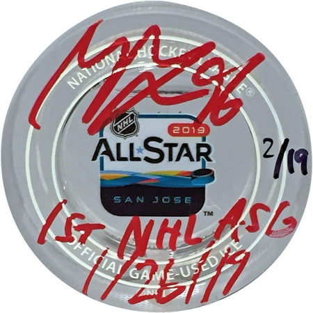Mikko Rantanen Colorado Avalanche Autographed 2019 All Star Game Crystal Puck Filled with Ice from The 2019 NHL All-Star Game - SM Exclusive Limited Edition of 19 - Fanatics Authentic (Best Avalanche Transceiver 2019)