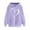 Purple, variant on yievot Women's Pullover Hoodie Valentines Day Heart Printed, Long Sleeve Hooded Sweatshirts for Juniors, Gift Hoodies Tops for Ladies
